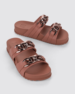 Slide Zaxy On Nude Escuro - comprar online