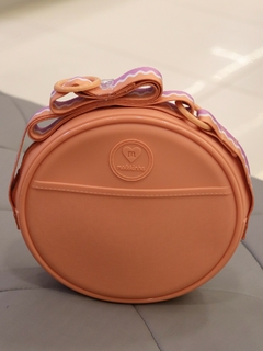 Bolsa Molekinha Crossbody Alça Bicolor Pêssego 20015.6