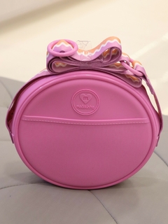 Bolsa Molekinha Crossbody Alça Bicolor Rosa Mauve 20015.6