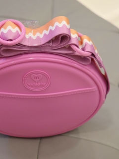 Bolsa Molekinha Crossbody Alça Bicolor Rosa Mauve 20015.6 - comprar online