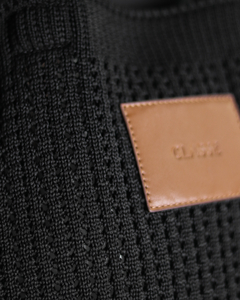 Bolsa de Crochê Classe Couro 3308 Preto na internet