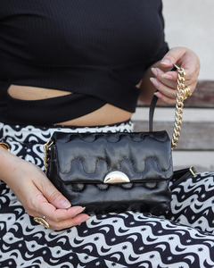 Bolsa Tiracolo Classe Couro Mini Liza 3169 Preto - Oxe Mais Cor