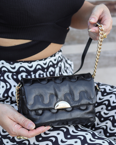 Bolsa Tiracolo Classe Couro Mini Liza 3169 Preto
