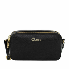 Câmera Bag Classe Couro Alícia 2895 Preto Liso