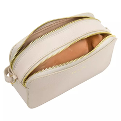 Câmera Bag Classe Couro Alícia 2895 Creme Liso na internet