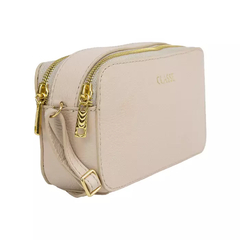 Câmera Bag Classe Couro Alícia 2895 Creme Liso - loja online