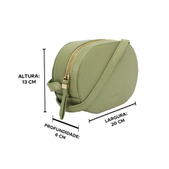 Imagem do Camera Bag Classe Couro Milla 3166 Oliva
