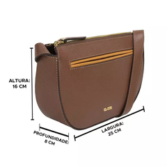Bolsa Crossbody Classe Couro Path 3167 Castor - loja online