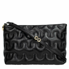 Bolsa Crossbody Classe Couro Giovanna 3168 Preto