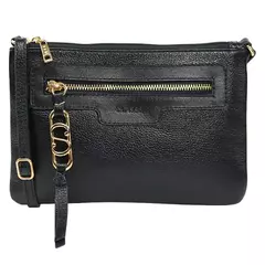 Crossbody Peggy Classe Couro 3270 Preto