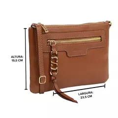 Crossbody Peggy Classe Couro 3270 Nocciola - Oxe Mais Cor