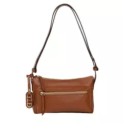 Crossbody Malu Classe Couro 3284 Nocciola