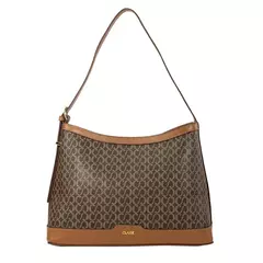 Bolsa Classe Couro Canvas 3301 Nocciola