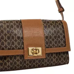 Bolsa Classe Couro Canvas Moderna 3304 Marrom - loja online