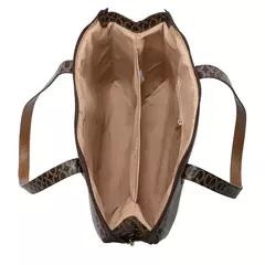 Bolsa Classe Couro Canvas Mimi 3329 Marrom na internet