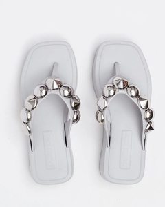 Chinelo Hit White/Niquel PJ7529 - Oxe Mais Cor