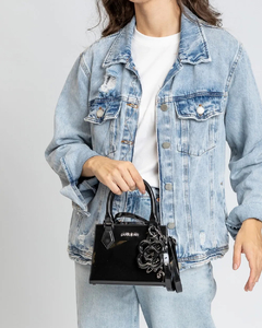 Bolsa Maddie Preto/Grafite PJ11249 na internet