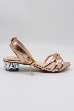 Sandália Molekinha Salto Cristal Infantil 2343.101 - comprar online