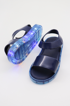 Sandália Luelua Happy Led Marinho/Cristal Royal 104500 - loja online