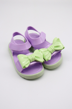 Sandália Luelua Happy Lilás/Verde Menta 109001
