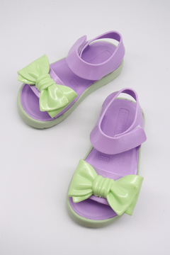 Sandália Luelua Happy Lilás/Verde Menta 109001 na internet