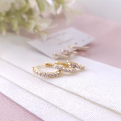 Kit trio de argolas zirconias - Passion