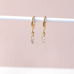 Brinco argola cravejada Cód: A127 - Passion