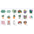 Stickers UV - diseños frases - Pack x3