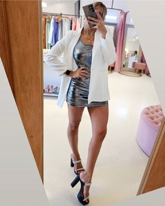 Vestido Vea drapeado un hombro en internet