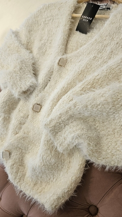 Cardigan Glittzer con hilitos de lurex importado en internet