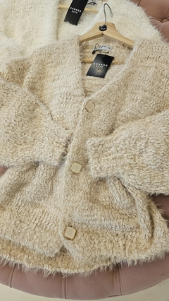 Cardigan Glittzer con hilitos de lurex importado