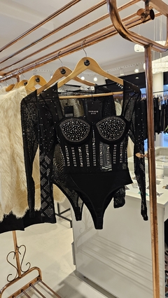 Imagen de Body Moon strass y piedras manga larga importado