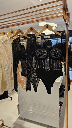 Imagen de Body Moon strass y piedras manga larga importado