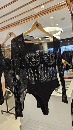 Body Moon strass y piedras manga larga importado en internet