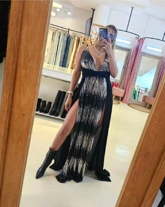 Imagen de Vestido Eclipse paillettes con tajos