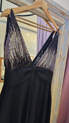 Vestido Eclipse paillettes con tajos en internet