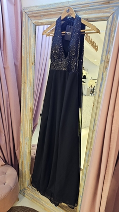 Vestido Aura gasa escote americano busto de paillette - tienda online