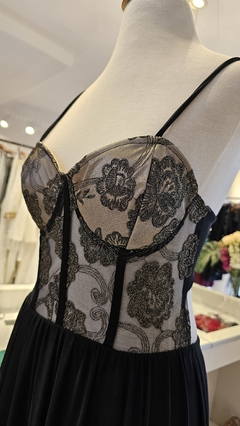 Vestido Astra corsette translucido espalda descubierta con lazo en internet
