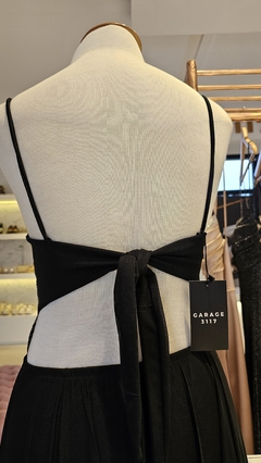 Vestido Astra corsette translucido espalda descubierta con lazo - tienda online