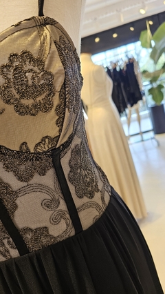 Imagen de Vestido Astra corsette translucido espalda descubierta con lazo