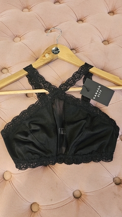 Top bralette Tamy con breteles de encaje y transparencias - GARAGE 3117