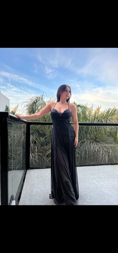 Vestido Fenny tull glitter espalda descubierta en internet