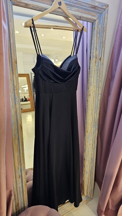Imagen de Vestido Shanya seda pesada con busto armada y bustier con glitter