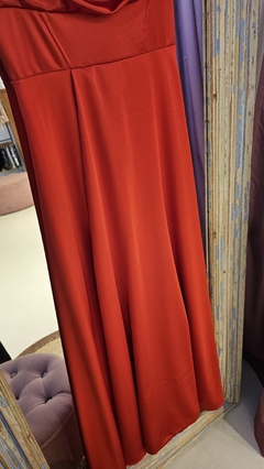 Vestido Shanya seda pesada con busto armada y bustier con glitter - tienda online