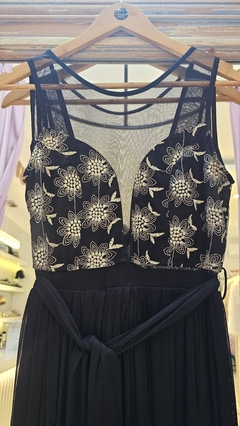 Vestido Marga bustier con transparencias con lazo - GARAGE 3117