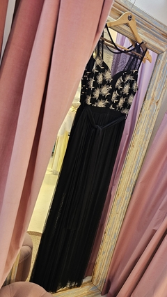 Imagen de Vestido Marga bustier con transparencias con lazo