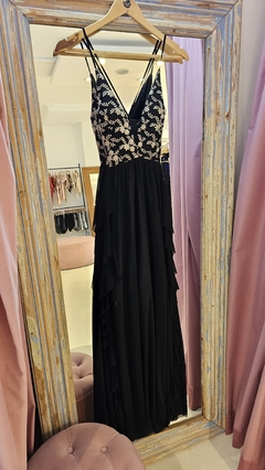 Vestido Fifi falda con volados y tajos espalda baja cruzada en internet
