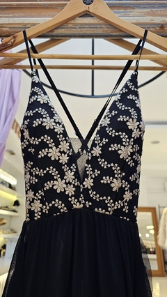 Vestido Fifi falda con volados y tajos espalda baja cruzada - comprar online
