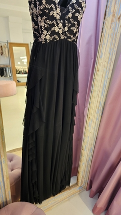 Vestido Fifi falda con volados y tajos espalda baja cruzada - GARAGE 3117