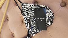 Top Nere triangulo paillette - comprar online